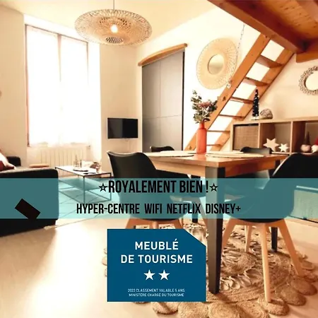 Apartment Royalement Bien ! Hyper-centre - Wifi - Netflix - *